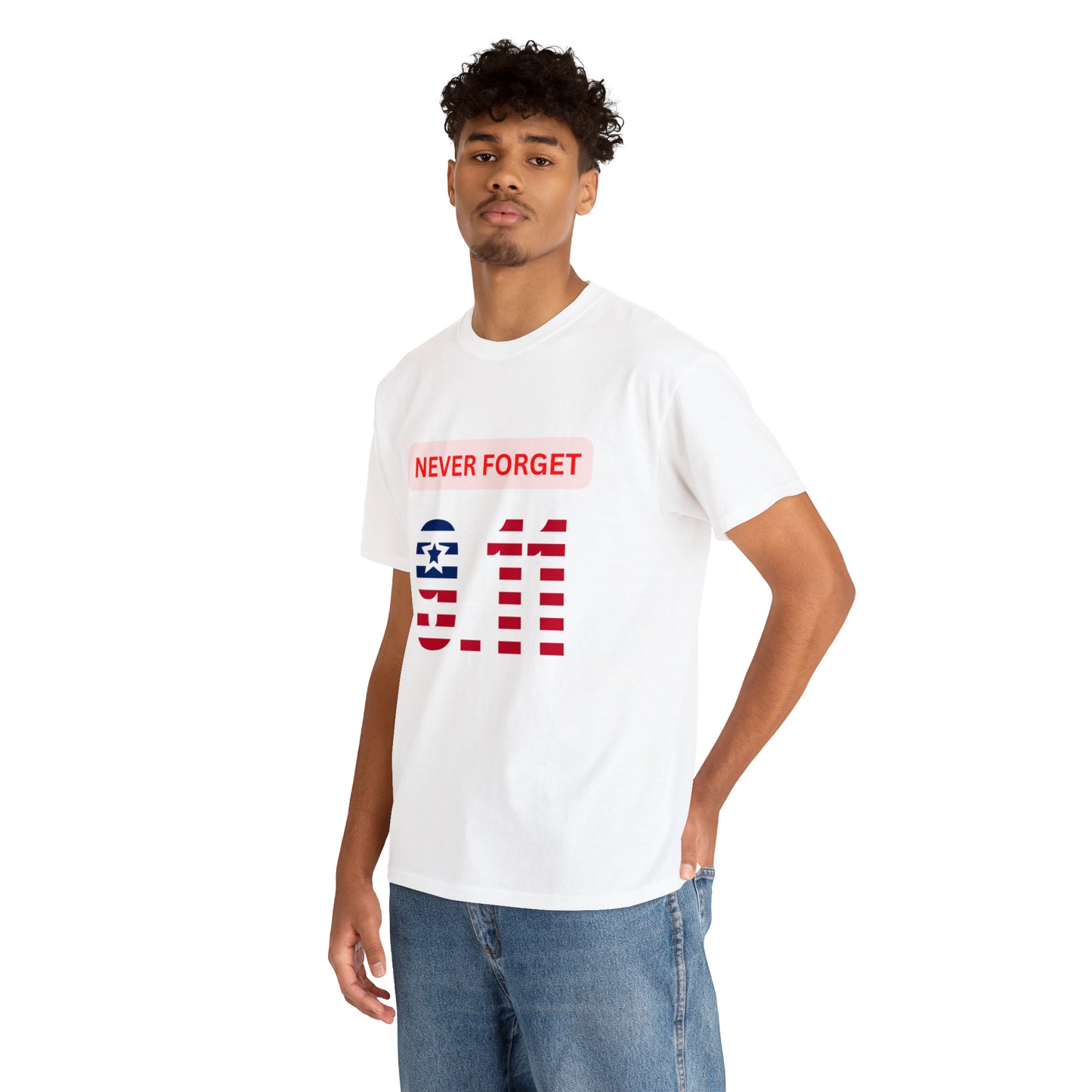 Unisex Heavy Cotton Tee - Never Forget 9/11