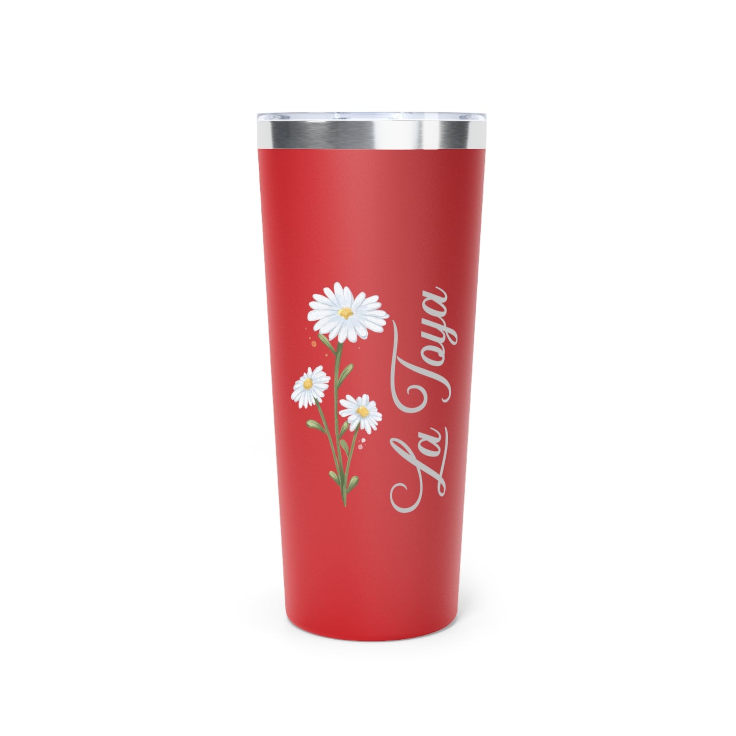 April Personalized Birth Flower 22 oz Tumbler, Personalized Birth Flower Coffee Cup With Name, Gifts for Her, Bridesmaid Proposal, Party Favor