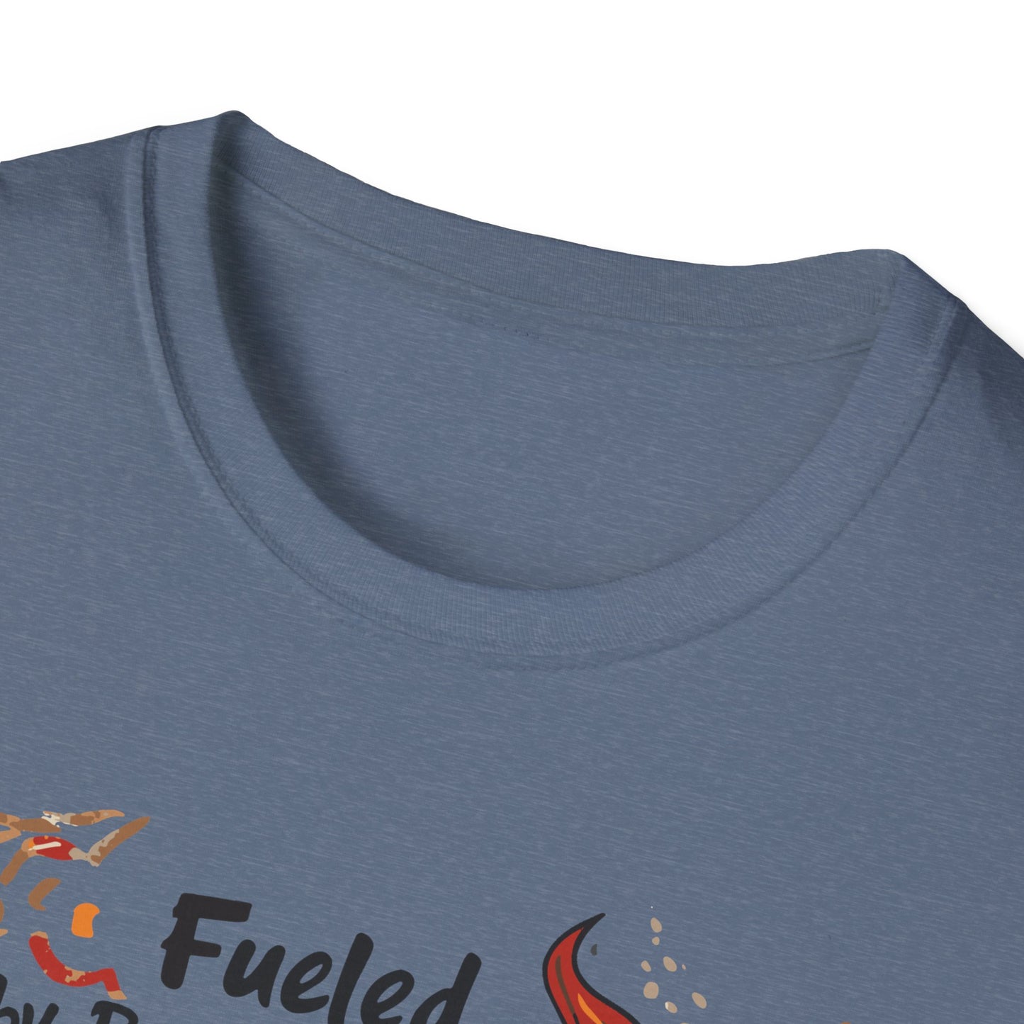 Fueled by Beans, Powered by Flames T-Shirt | Father's Day Gift | Unisex Tee for Dads | Comfortable Casual Wear | Gift for Dad | Fire Theme