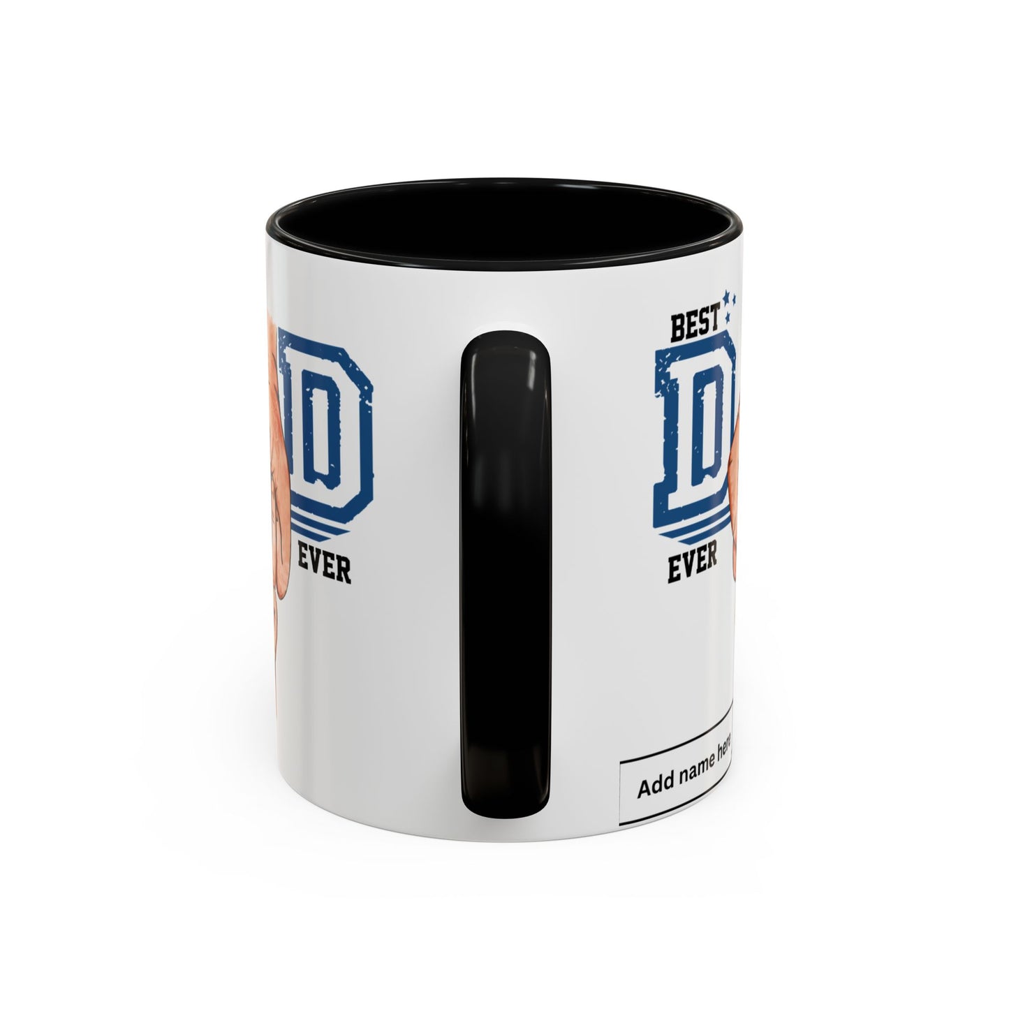 Best Dad Ever Accent Coffee Mug | Father's Day Gift, Dad Mug, Coffee Lover Gift, Family Appreciation, Unique Drinking Cup