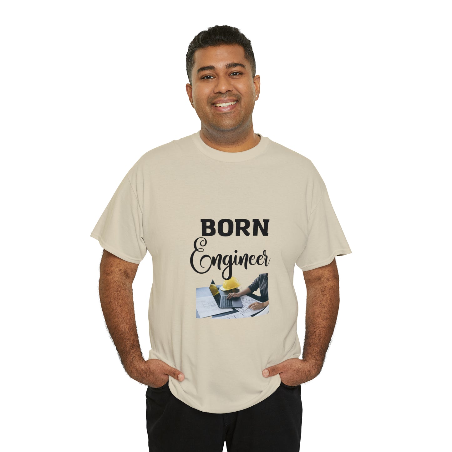 Born Engineer Unisex Heavy Cotton Tee
