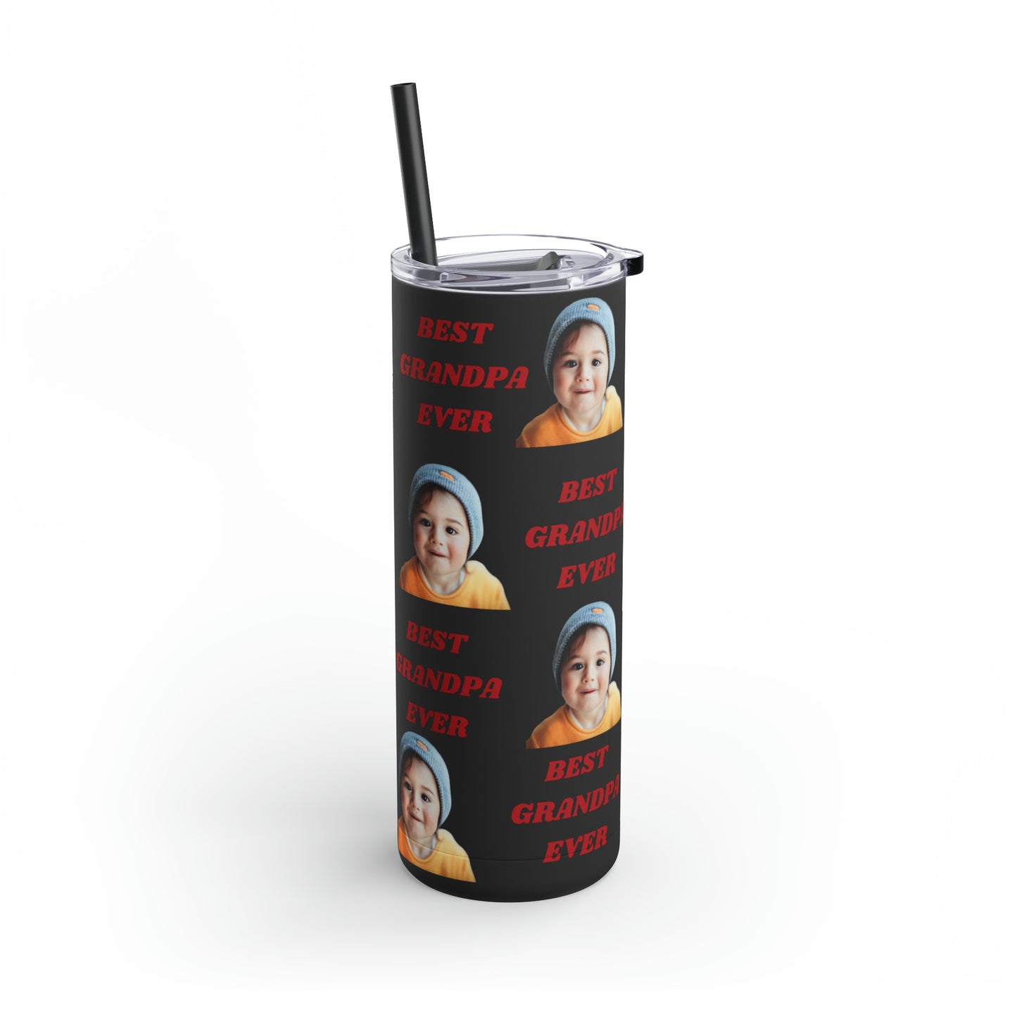 Best Grandpa Photo Tumbler, Valentine's Day gift, Birthday gift, Grandpa Gift, Tumblers, Gift for him, Skinny Matte Tumbler, 20oz