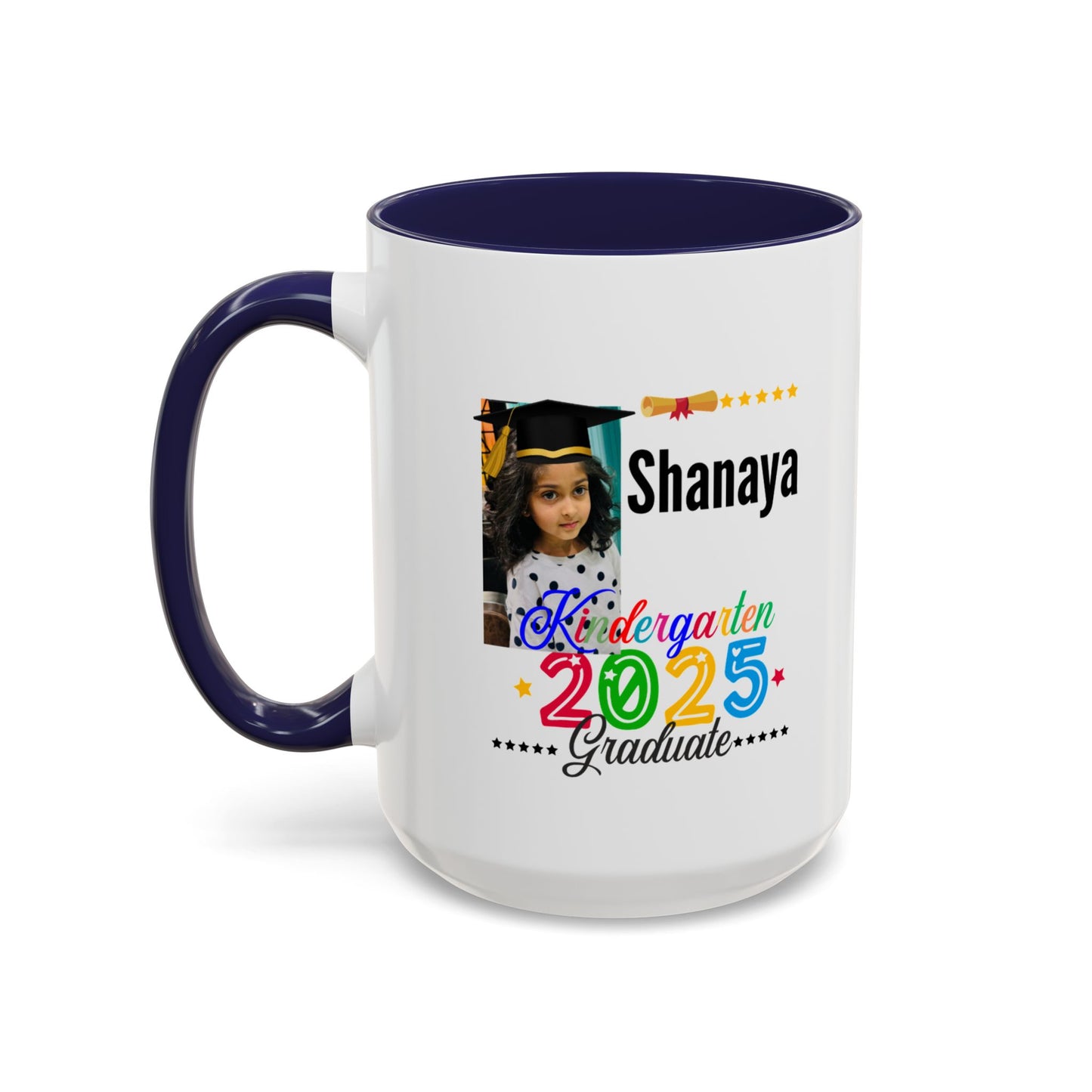 15 oz Personalized Kindergarten Graduate Coffee Mug - Celebrate 2025 with Custom Name!
