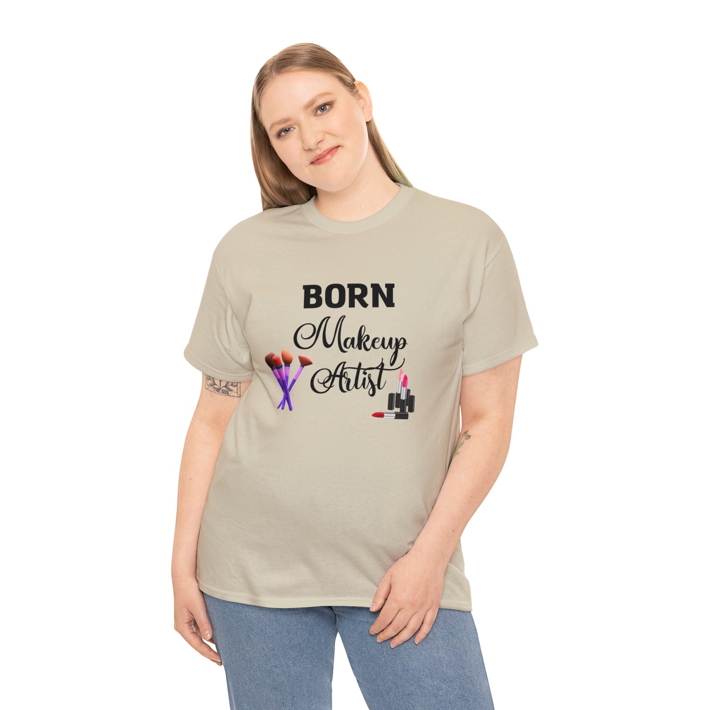 Born Makeup Artist Unisex Heavy Cotton Tee