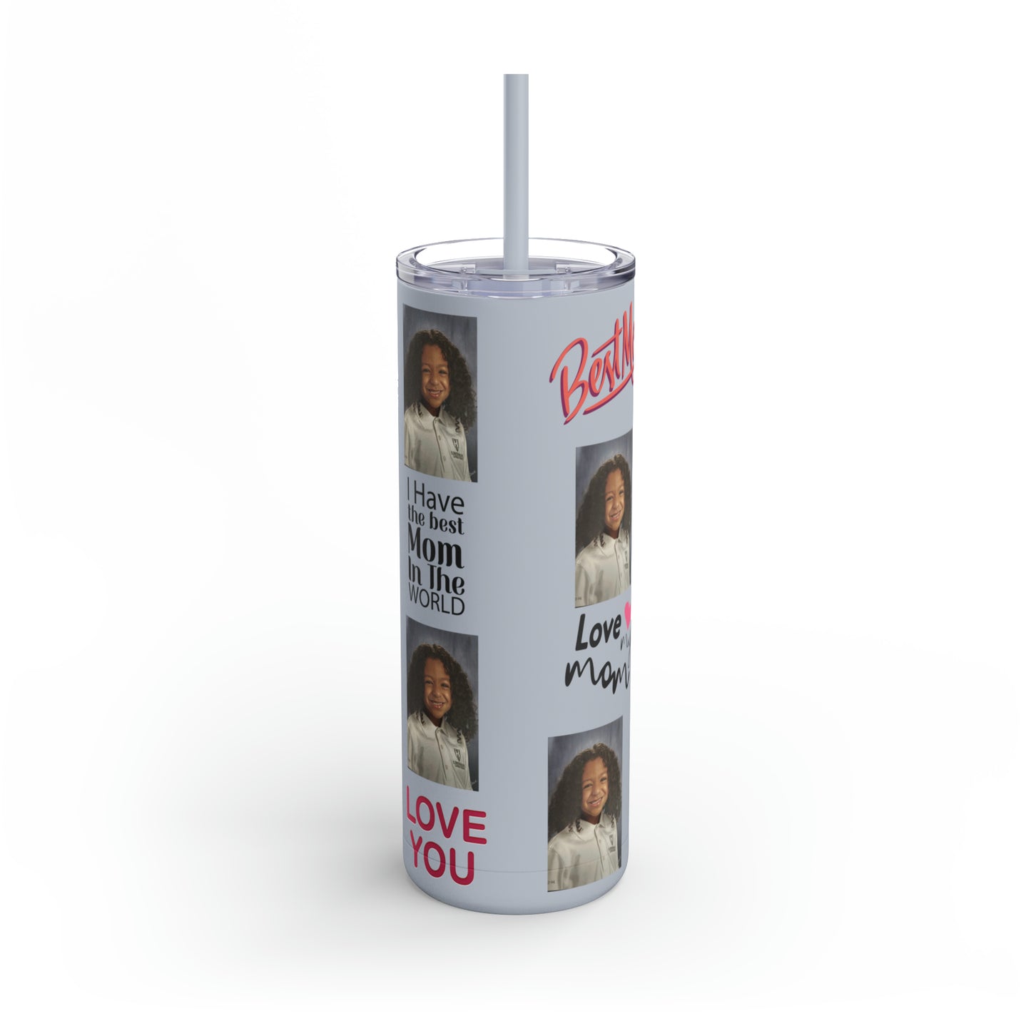 Mom Photo Tumbler, Valentine's Day gift, Birthday gift, Mother's Day Gift, Tumblers, Gift for her, Skinny Matte Tumbler, 20oz