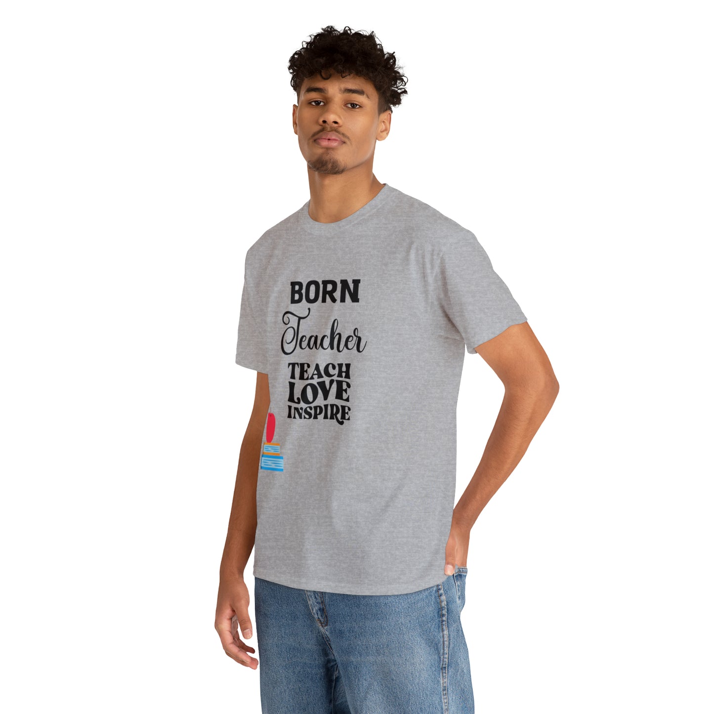 Born Teacher Unisex Heavy Cotton Tee