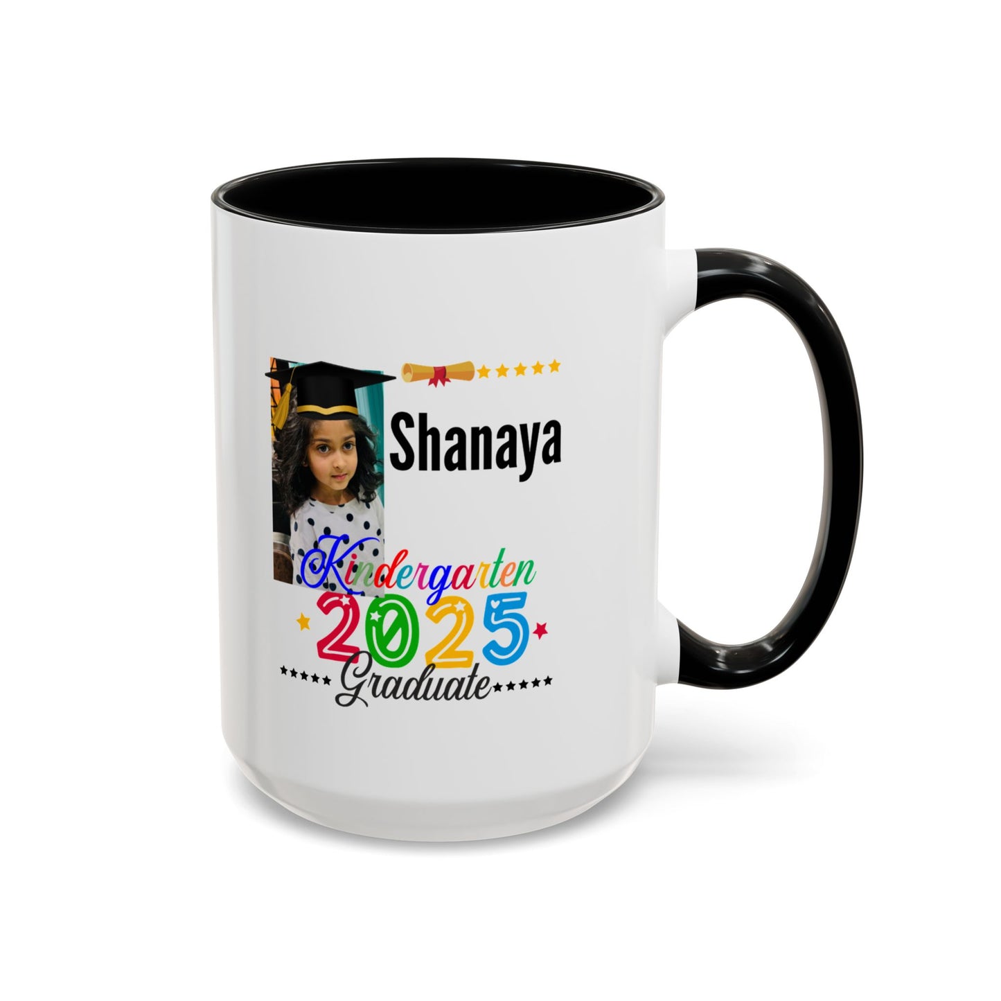 15 oz Personalized Kindergarten Graduate Coffee Mug - Celebrate 2025 with Custom Name!