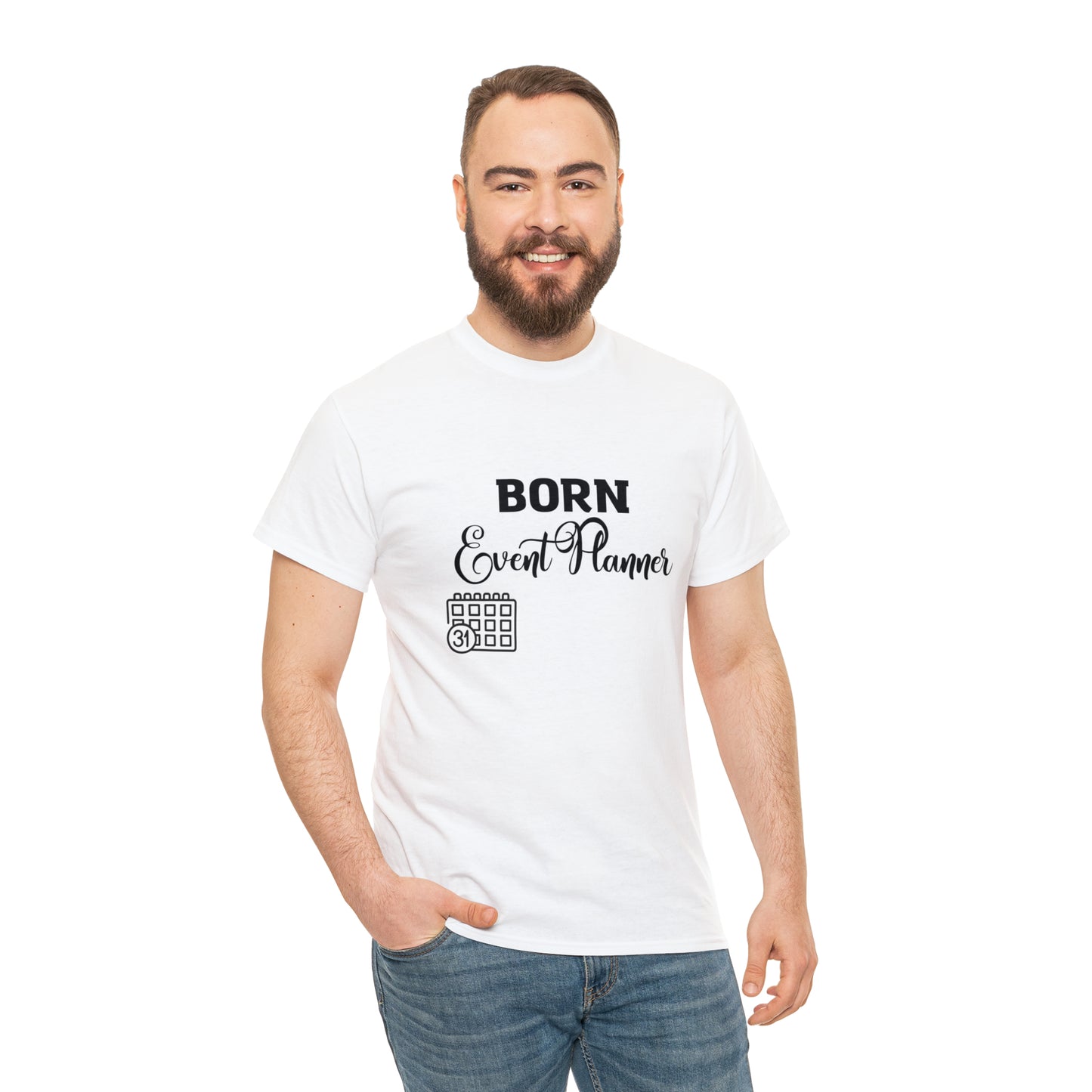 Born Event Planner Unisex Heavy Cotton Tee