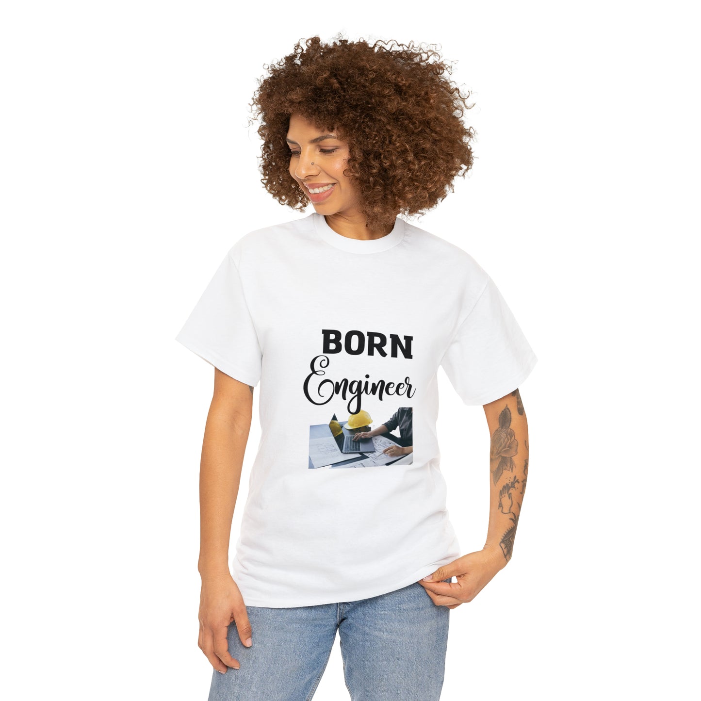 Born Engineer Unisex Heavy Cotton Tee