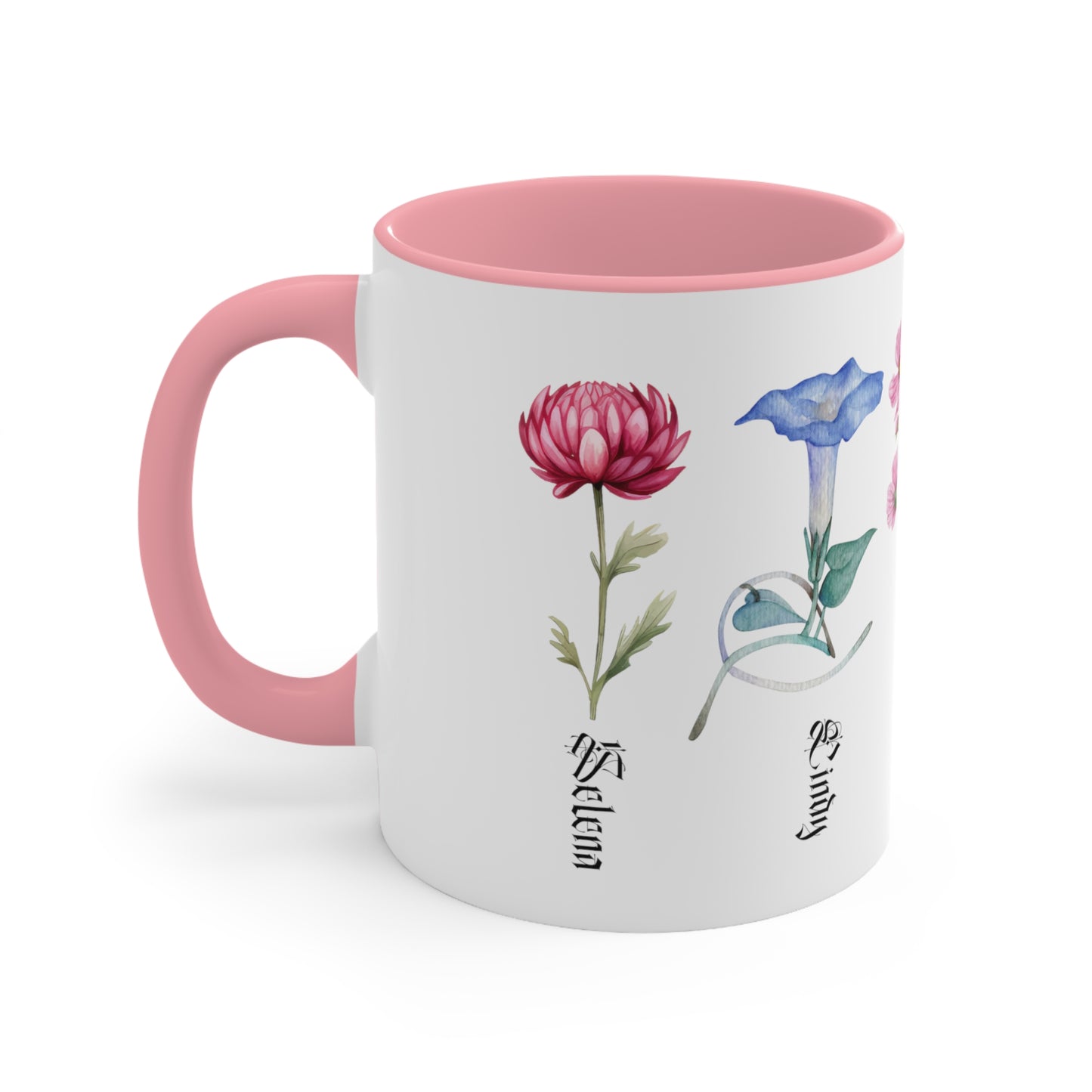 Custom Birth Month Flower mug, Mother's Day Gift, Plant Mom Mug, Custom Mom Mug, Mothers Day Mug, Plant mom mug Two-Tone Coffee Mugs