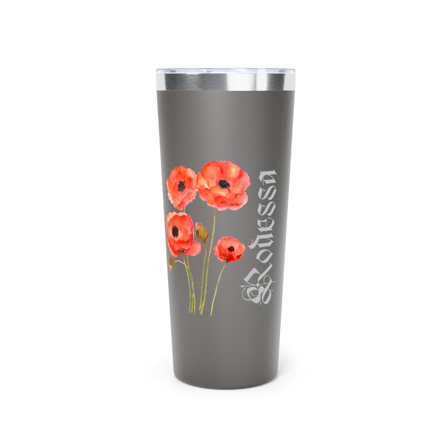 August Personalized Birth Flower 22 oz Tumbler, Personalized Birth Flower Coffee Cup With Name, Gifts for Her, Bridesmaid Proposal, Party Favor
