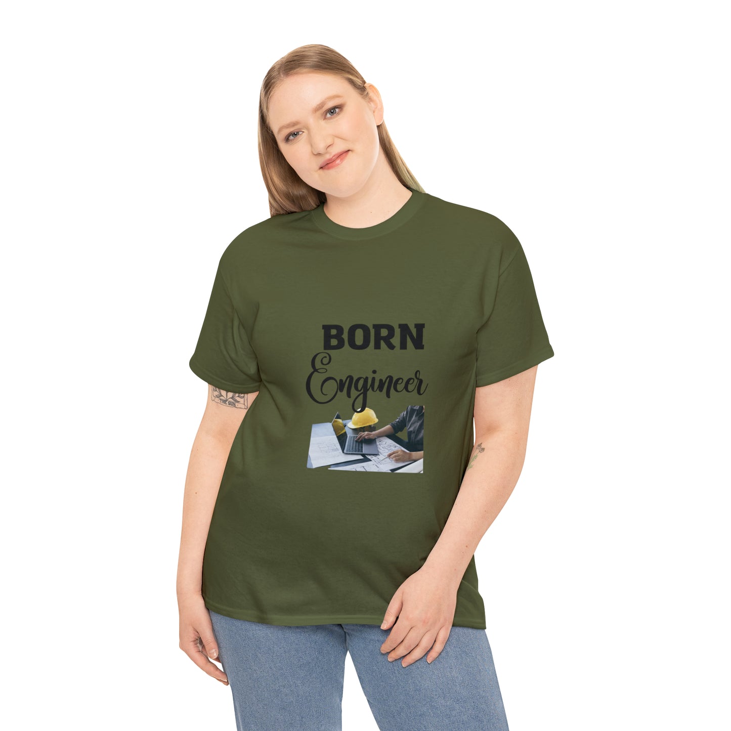 Born Engineer Unisex Heavy Cotton Tee