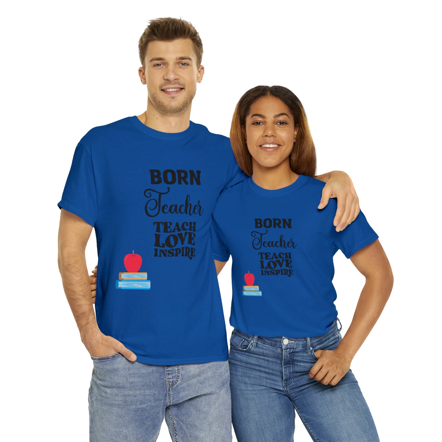 Born Teacher Unisex Heavy Cotton Tee