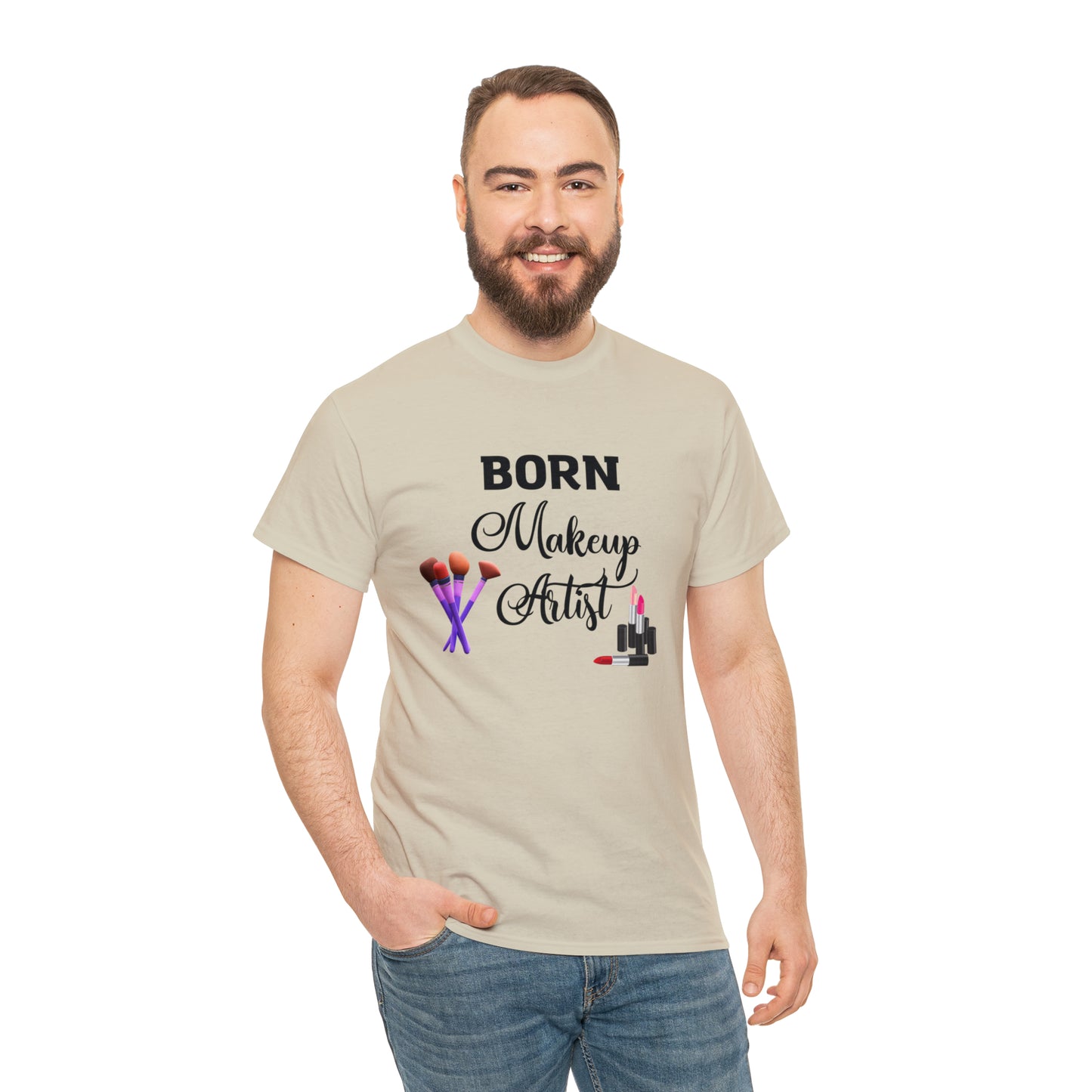Born Makeup Artist Unisex Heavy Cotton Tee