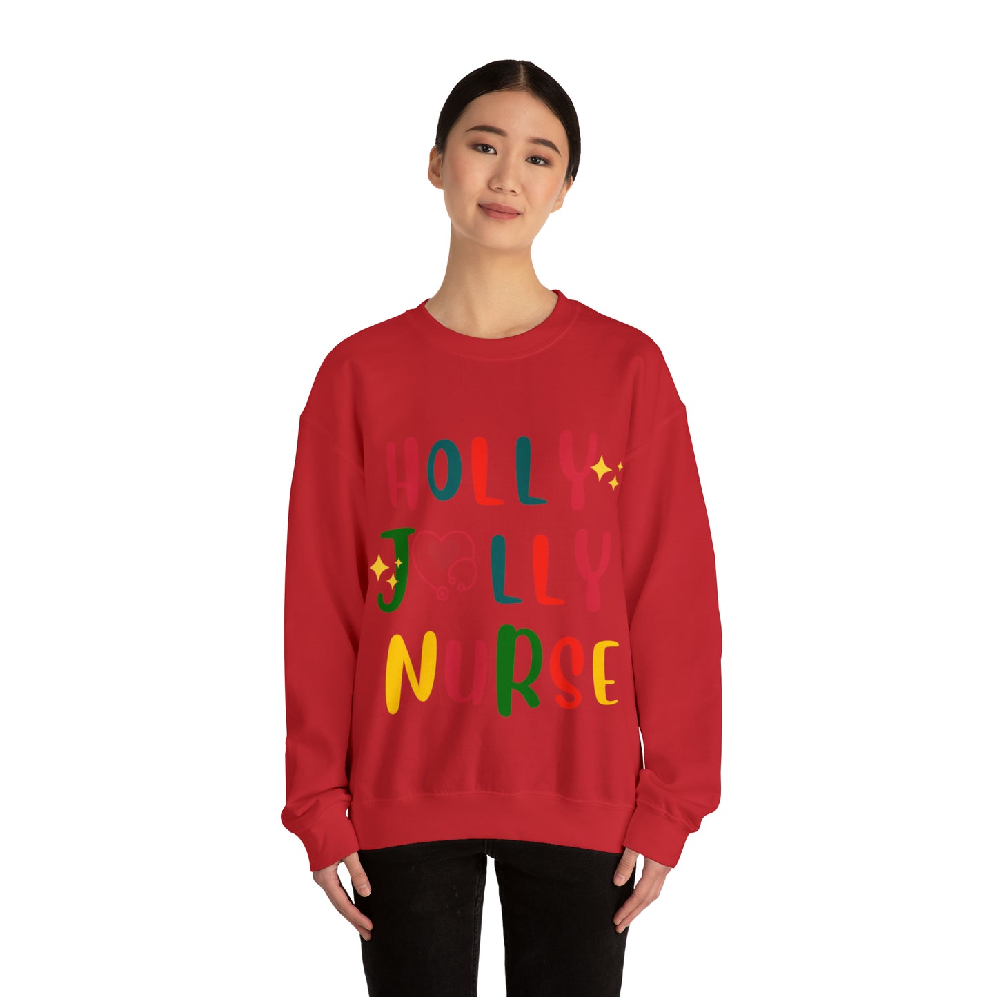 Santa's HollyJolly Nurse, Christmas Shirt, Christmas Gift, Nurse Christmas Sweatshirt, Nurse Xmas Shirt, Cute Nurse Pullover