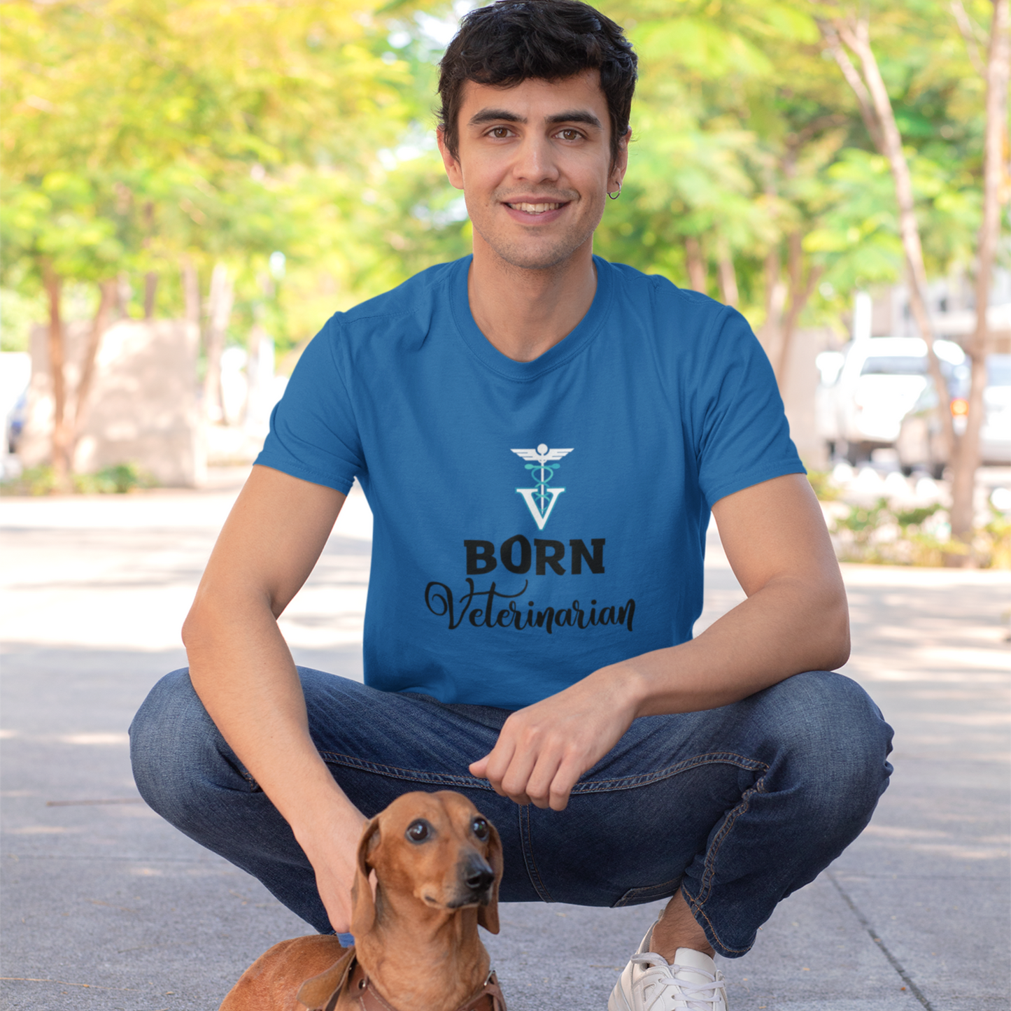 Born Veterinarian Unisex Heavy Cotton Tee, Veterinarian Shirt, Veterinary Gift, Vet Student, Animal Doctor T-Shirt, Vet Student Gift, Veterinarian Gift Graduation
