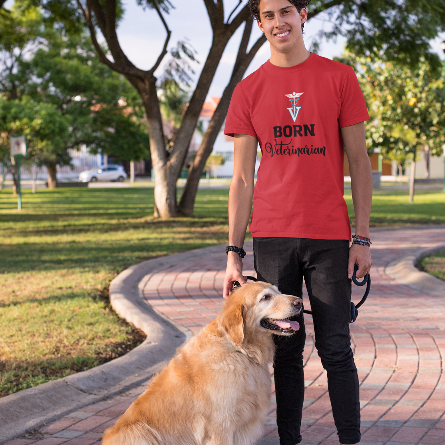 Born Veterinarian Unisex Heavy Cotton Tee, Veterinarian Shirt, Veterinary Gift, Vet Student, Animal Doctor T-Shirt, Vet Student Gift, Veterinarian Gift Graduation