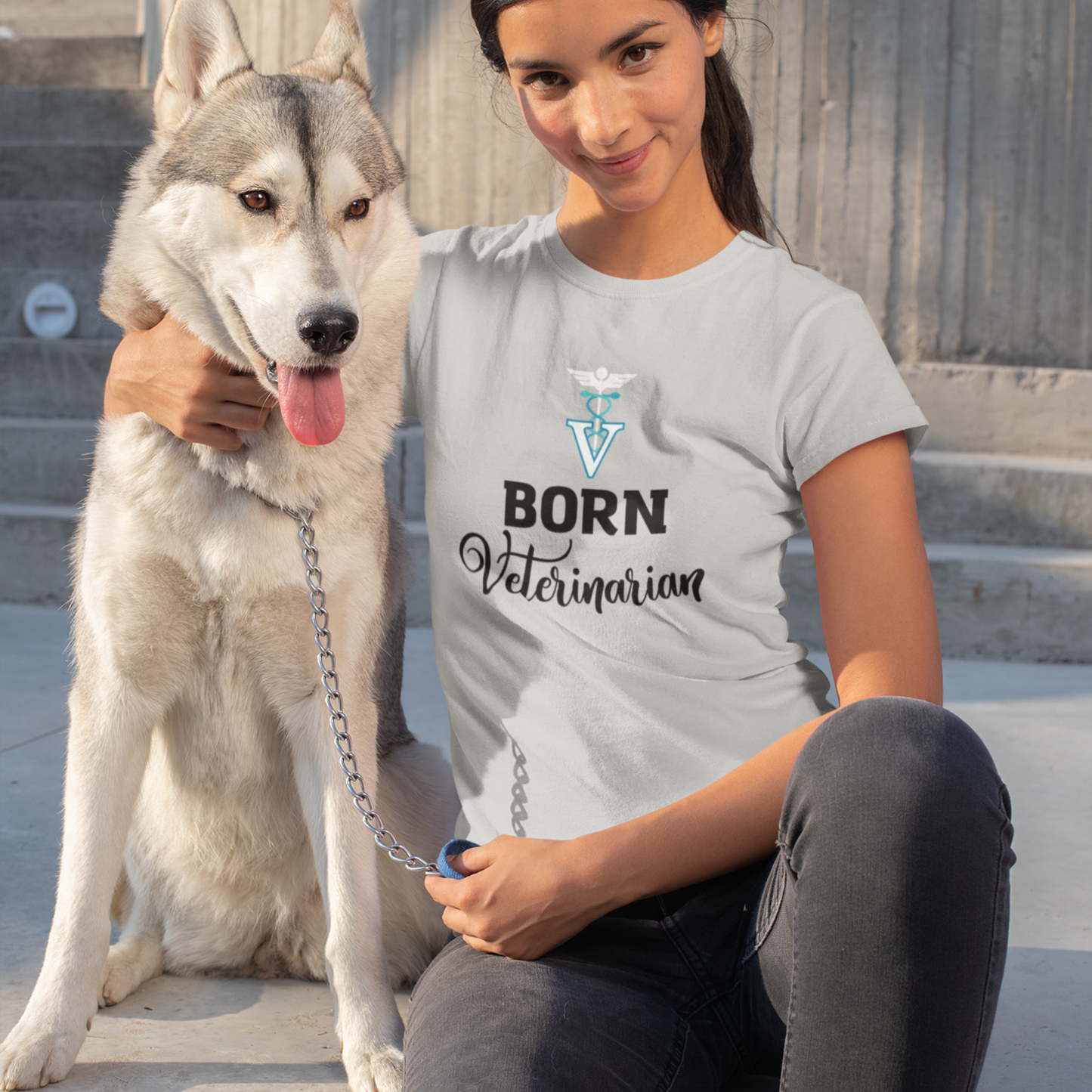 Born Veterinarian Unisex Heavy Cotton Tee, Veterinarian Shirt, Veterinary Gift, Vet Student, Animal Doctor T-Shirt, Vet Student Gift, Veterinarian Gift Graduation