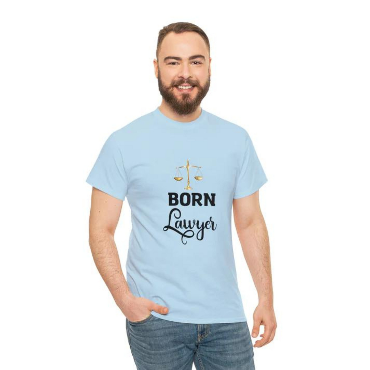 Unisex Born Lawyer Shirt, Gift For Lawyer, Law School Graduation Shirt, Law School Shirt, Attorney Shirt, Funny Lawyer Shirt, Lawyer Shirt