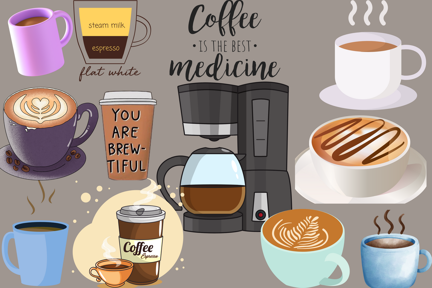 Coffee wall art Landscape Canvas .75in Frame
