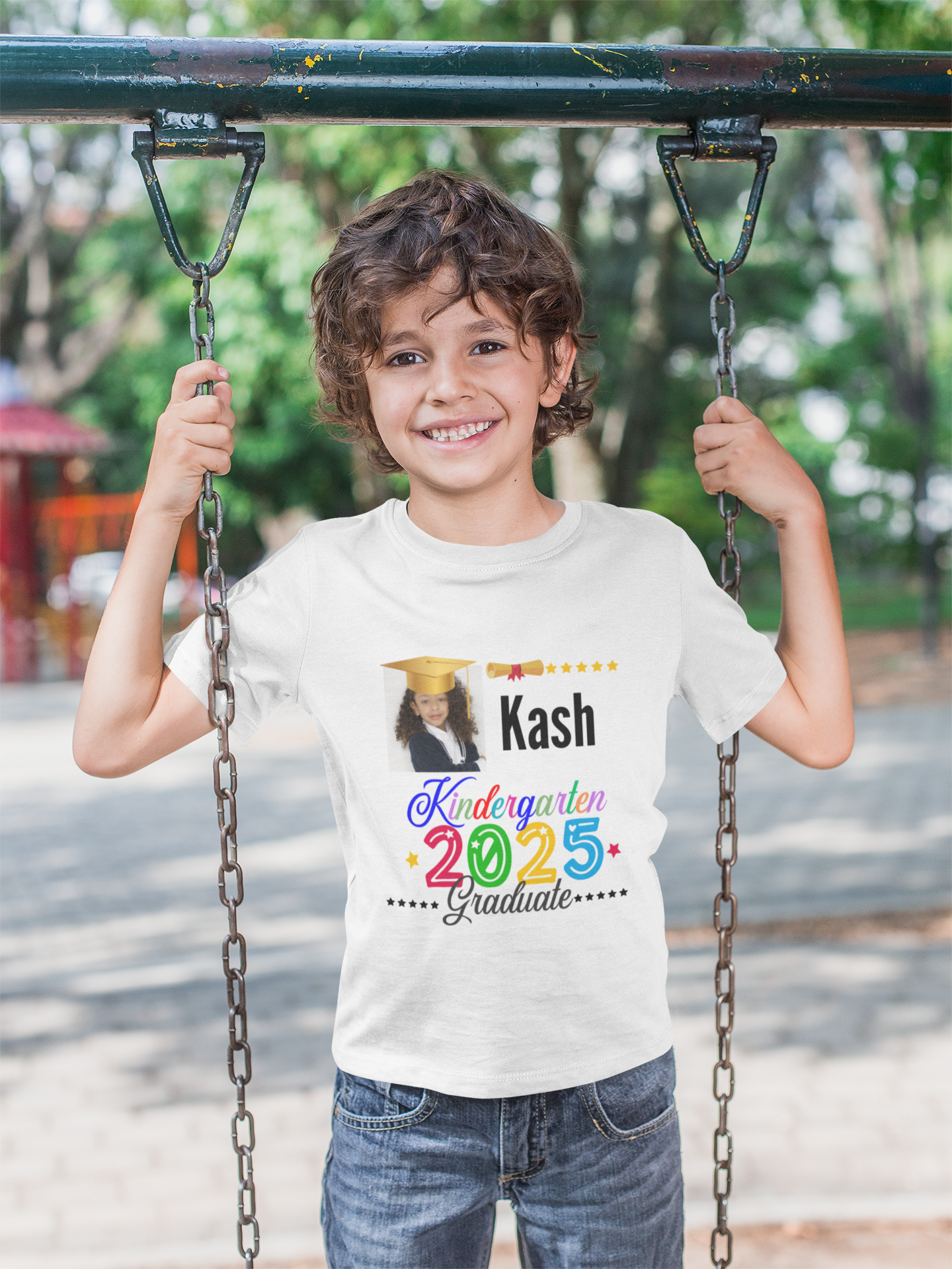 Kids Graduation Tee - Kindergarten Graduate 2025 - Mockup 1