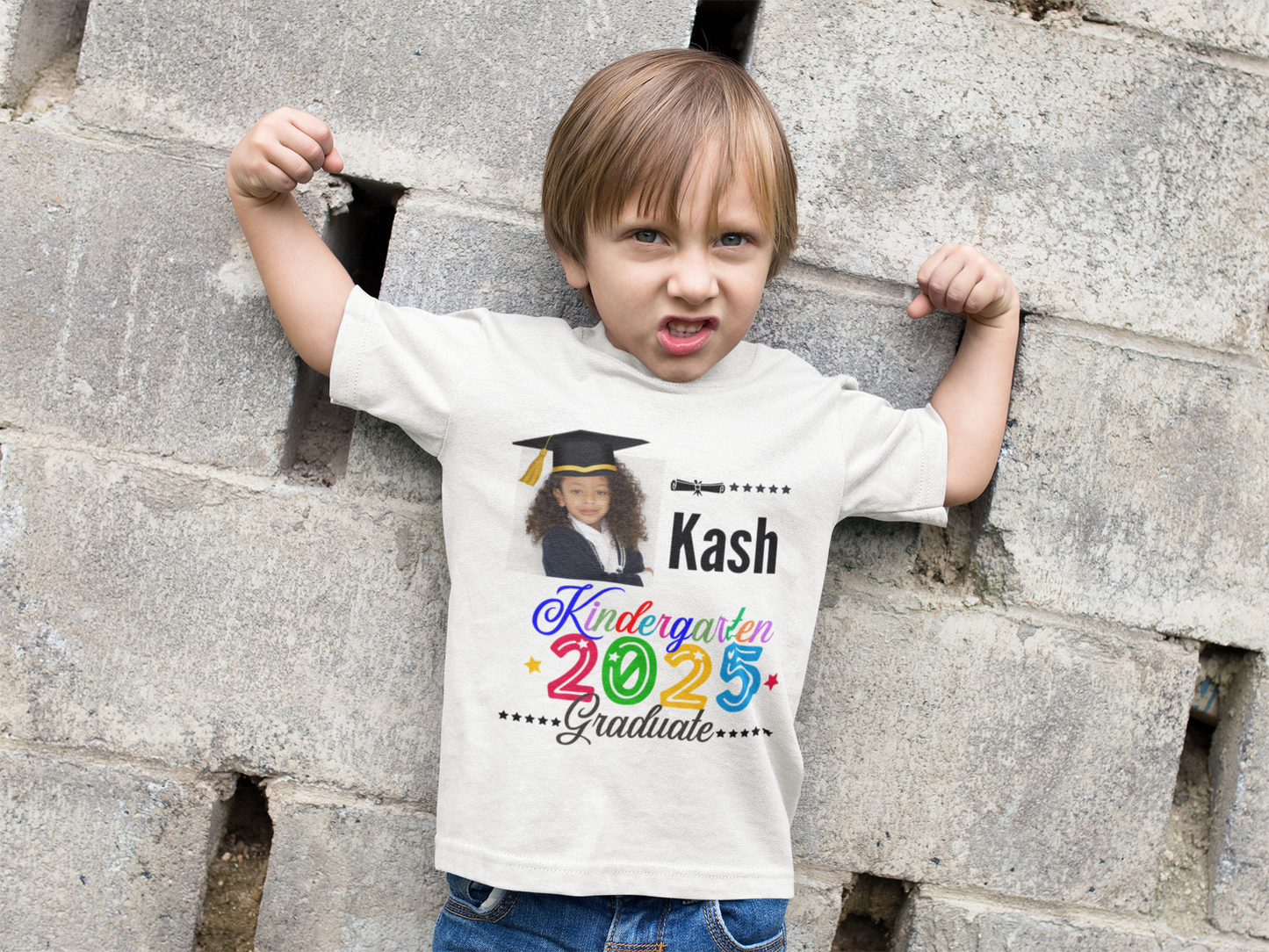 Kids Graduation Tee - Kindergarten Graduate 2025 - Mockup 2