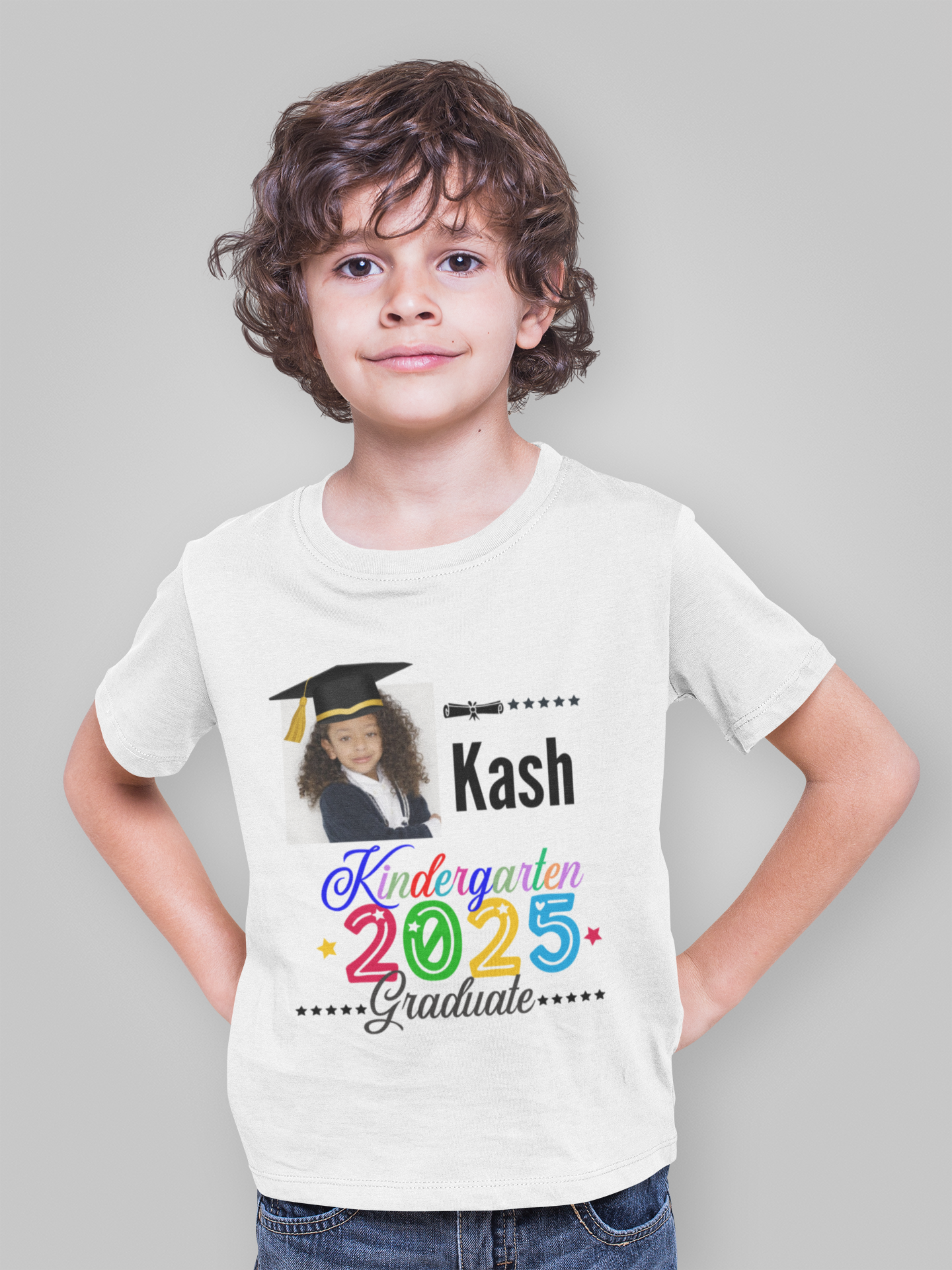 Kids Graduation Tee - Kindergarten Graduate 2025 - Mockup 2