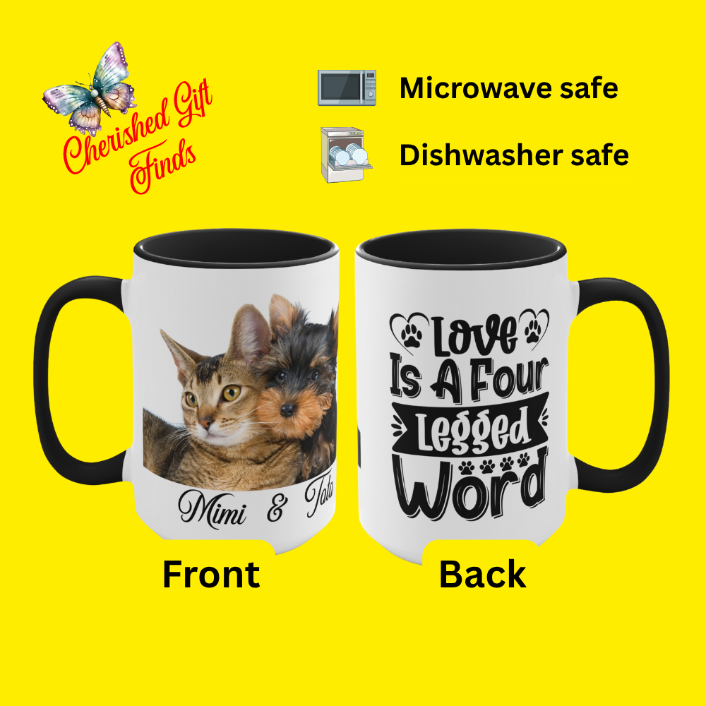 Gift for pet owner, animal lover gift, custom mug design, personalized gifts, dog lover gift, pet photo mug, pet photo gift, cute dog mug