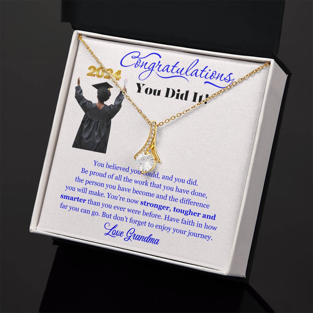 Graduating Senior Gifts for Girls, Personalized Graduation Gift for Her, Graduation Gifts, Class of 2025, Graduate Gift. Alluring Beauty Necklace