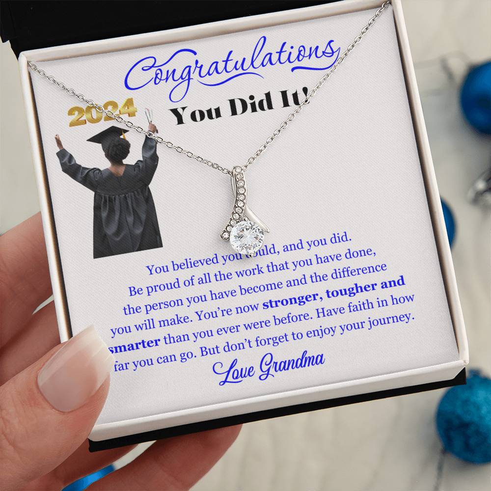 Graduating Senior Gifts for Girls, Personalized Graduation Gift for Her, Graduation Gifts, Class of 2025, Graduate Gift. Alluring Beauty Necklace