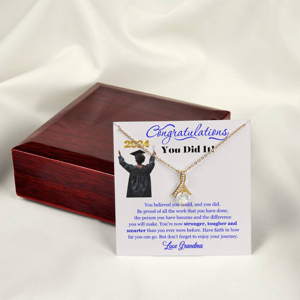 Graduating Senior Gifts for Girls, Personalized Graduation Gift for Her, Graduation Gifts, Class of 2025, Graduate Gift. Alluring Beauty Necklace