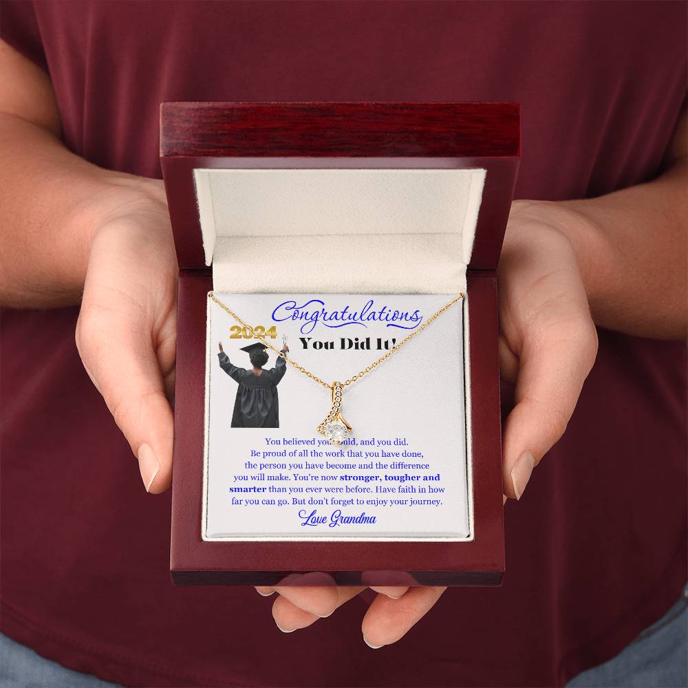 Graduating Senior Gifts for Girls, Personalized Graduation Gift for Her, Graduation Gifts, Class of 2025, Graduate Gift. Alluring Beauty Necklace