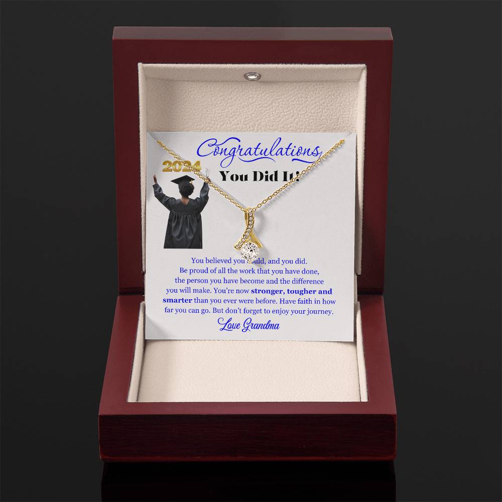 Graduating Senior Gifts for Girls, Personalized Graduation Gift for Her, Graduation Gifts, Class of 2025, Graduate Gift. Alluring Beauty Necklace