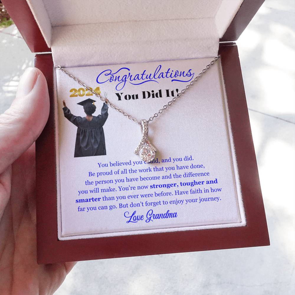 Graduating Senior Gifts for Girls, Personalized Graduation Gift for Her, Graduation Gifts, Class of 2025, Graduate Gift. Alluring Beauty Necklace