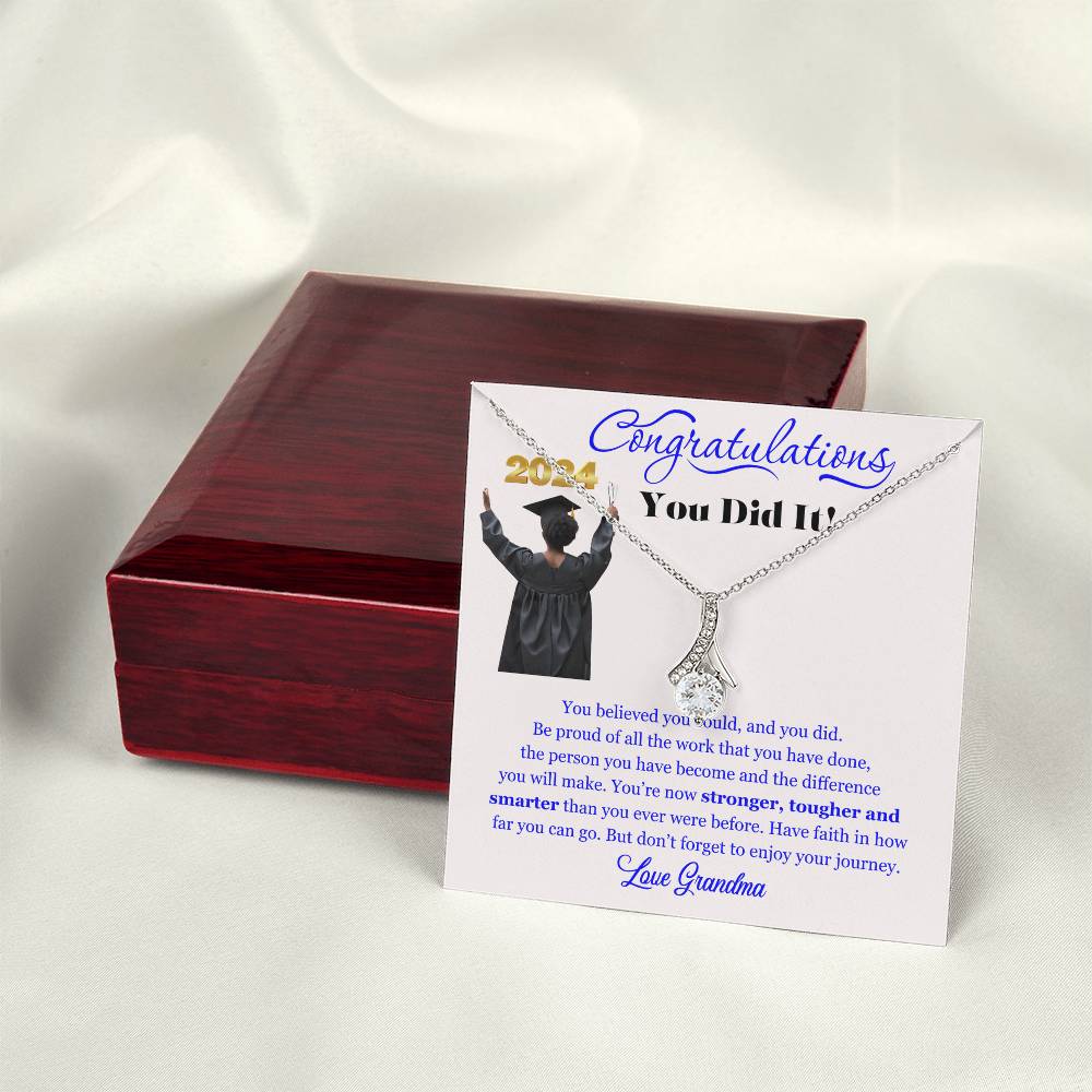 Graduating Senior Gifts for Girls, Personalized Graduation Gift for Her, Graduation Gifts, Class of 2025, Graduate Gift. Alluring Beauty Necklace