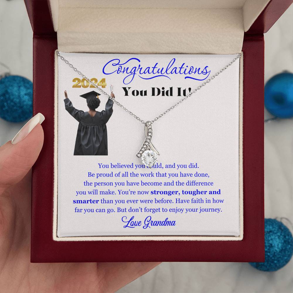 Graduating Senior Gifts for Girls, Personalized Graduation Gift for Her, Graduation Gifts, Class of 2025, Graduate Gift. Alluring Beauty Necklace