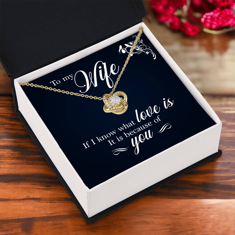 Revd Love Knot Necklace, Wife Gift, Mother's Day Gift, Wife Necklace, Mother's Day Gift From Soulmate, Mother's Day Gift From Spouse, Wife Birthday Gift, Soulmate Birthday Gift, Just Because Gift to Wife, Birthday Gift, Anniversary Gift