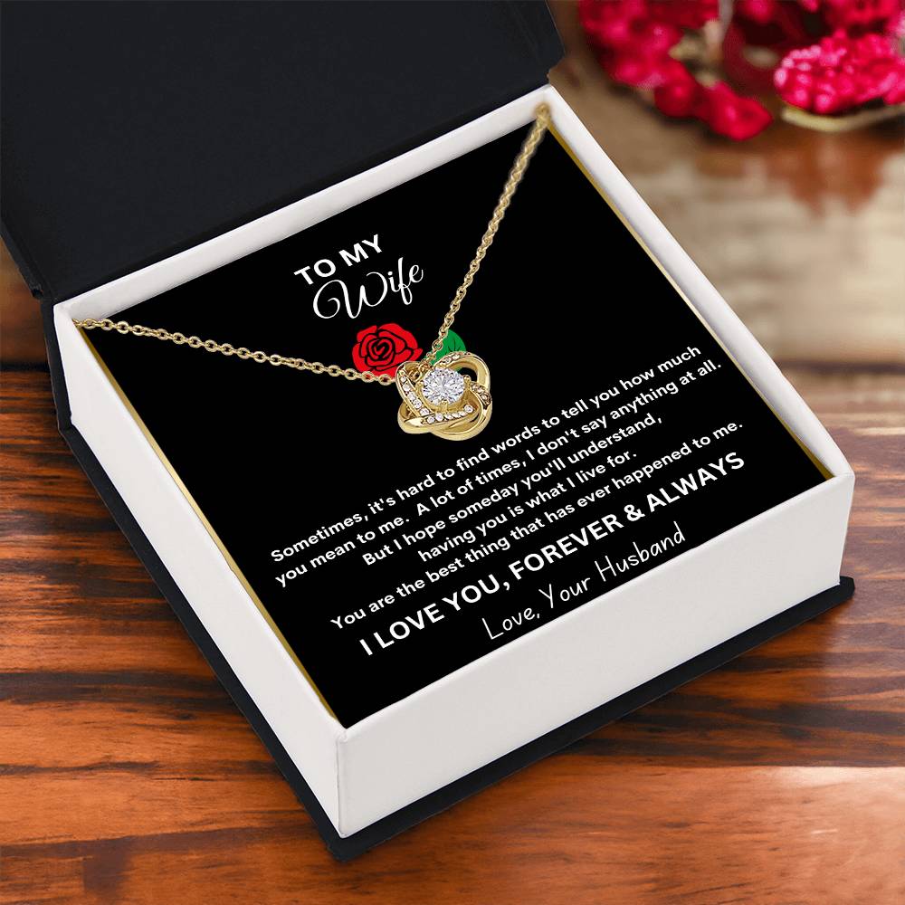 Revd Love Knot Necklace Wife Gift, Mother's Day Gift, Wife Necklace, Mother's Day Gift From Husband, Mother's Day Gift From Spouse, Wife Birthday Gift, Just Because Gift to Wife, Birthday Gift, Anniversary Gift