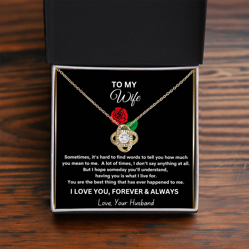 Revd Love Knot Necklace Wife Gift, Mother's Day Gift, Wife Necklace, Mother's Day Gift From Husband, Mother's Day Gift From Spouse, Wife Birthday Gift, Just Because Gift to Wife, Birthday Gift, Anniversary Gift