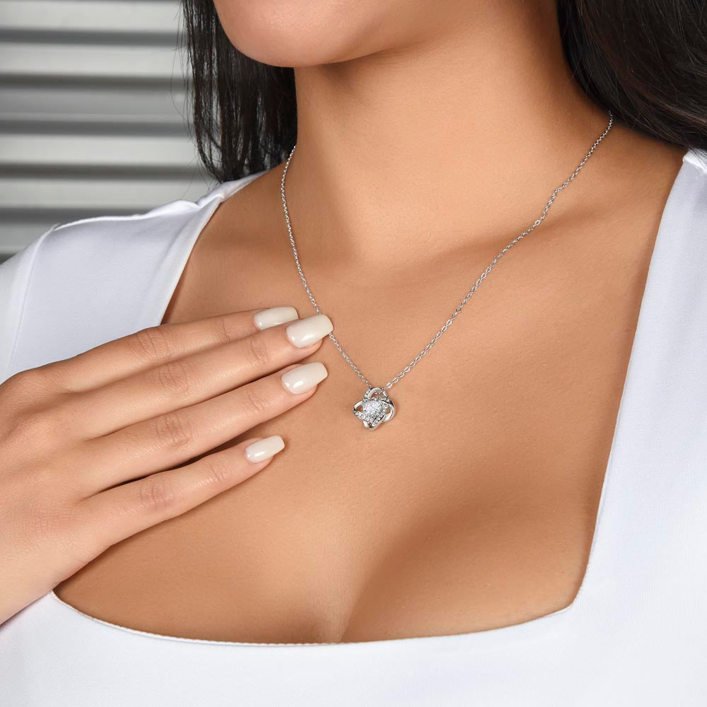 Revd Love Knot Earring & Necklace Set. Wife Gift, Mother's Day Gift, Wife Necklace, Mother's Day Gift From Soulmate, Mother's Day Gift From Spouse, Wife Birthday Gift, Soulmate Birthday Gift, Just Because Gift to Wife, Birthday Gift, Anniversary Gift