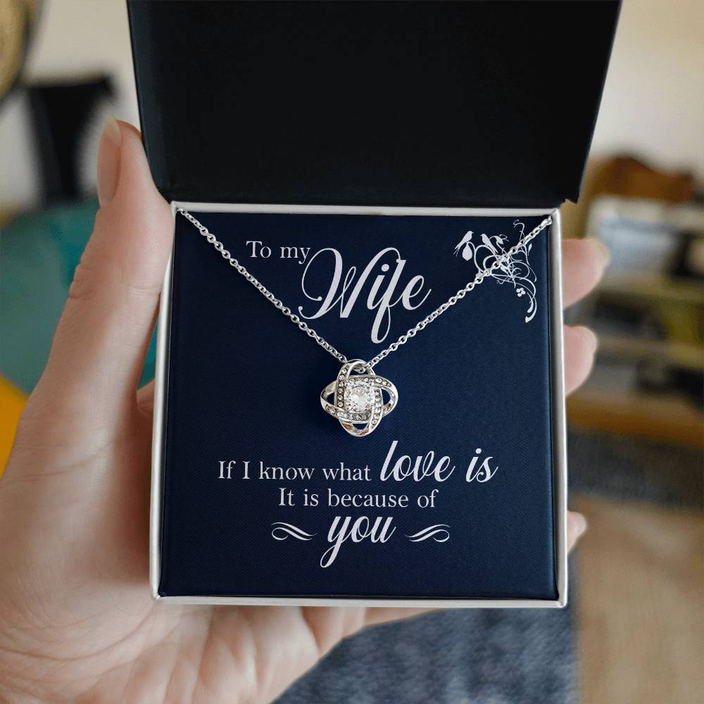 Revd Love Knot Necklace, Wife Gift, Mother's Day Gift, Wife Necklace, Mother's Day Gift From Soulmate, Mother's Day Gift From Spouse, Wife Birthday Gift, Soulmate Birthday Gift, Just Because Gift to Wife, Birthday Gift, Anniversary Gift