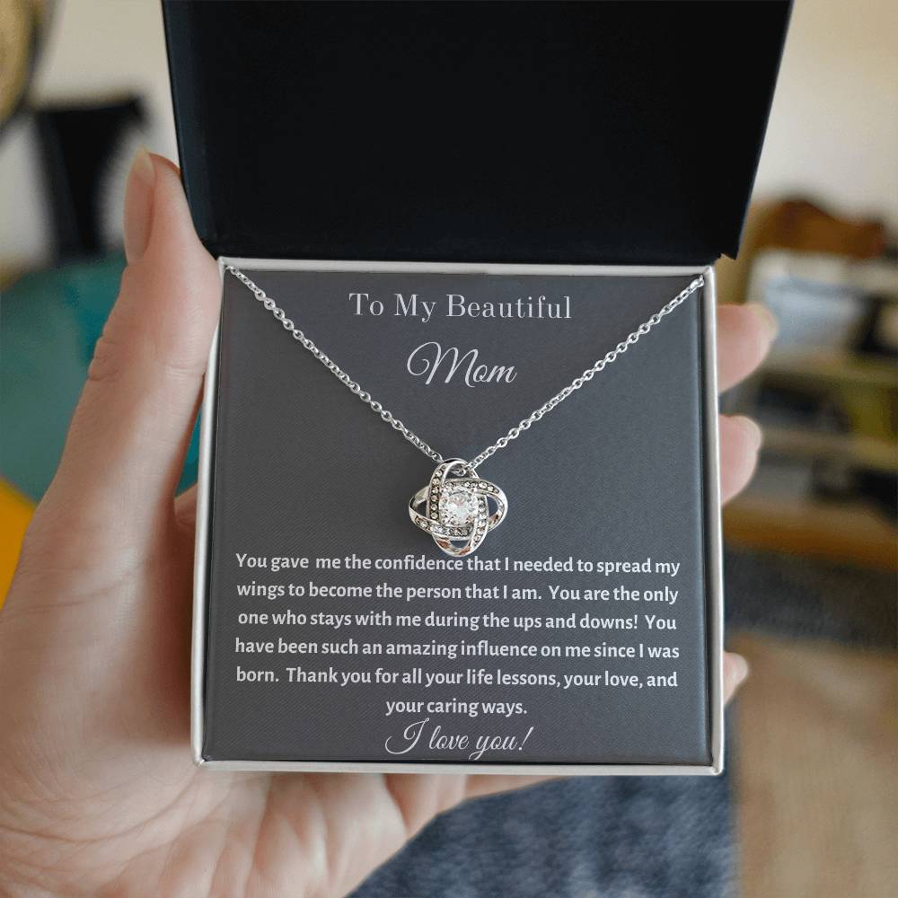 Revd Love Knot Necklace, Mom Gift, Mother's Day Gift, Mom Necklace, Mother Gift From Son, Mother Gift From Daughter, Mom Birthday Gift, Just Because Gift to Mom