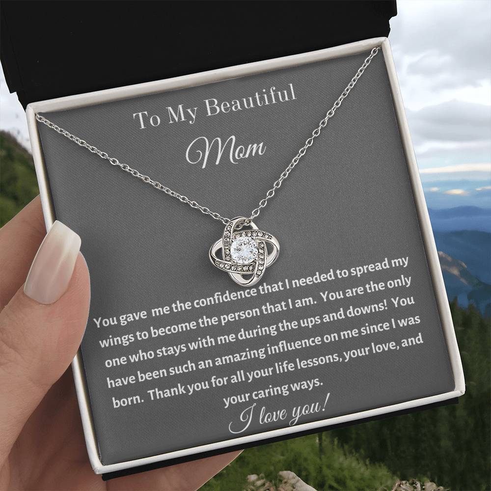 Revd Love Knot Necklace, Mom Gift, Mother's Day Gift, Mom Necklace, Mother Gift From Son, Mother Gift From Daughter, Mom Birthday Gift, Just Because Gift to Mom