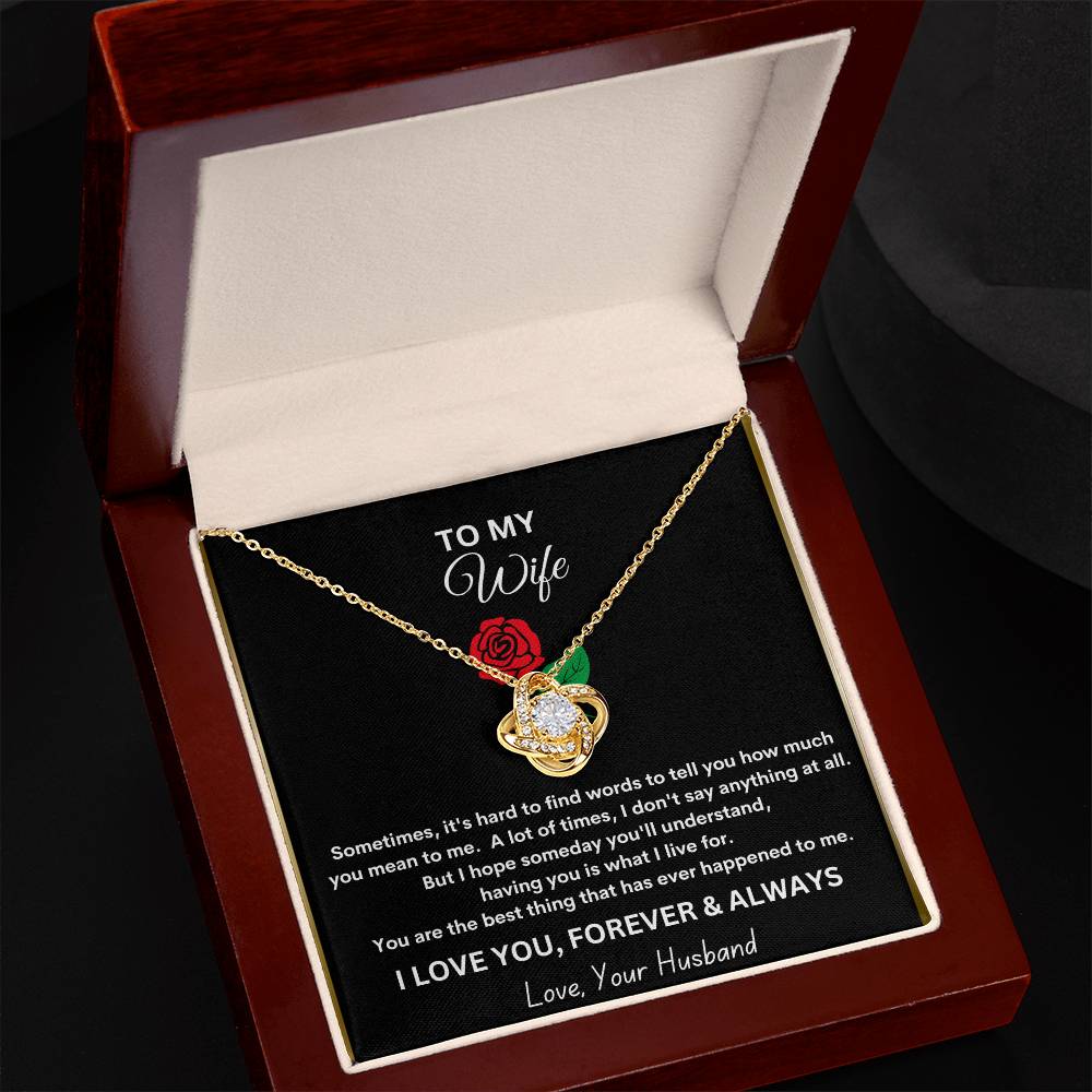 Revd Love Knot Necklace Wife Gift, Mother's Day Gift, Wife Necklace, Mother's Day Gift From Husband, Mother's Day Gift From Spouse, Wife Birthday Gift, Just Because Gift to Wife, Birthday Gift, Anniversary Gift