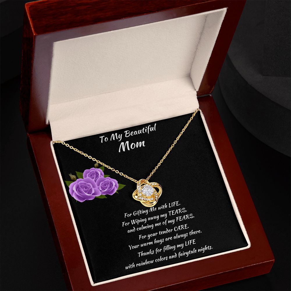 Love Knot Necklace. Mother's Day Gift, Birthday Gift, Just Because, Pendant, Necklace, Anniversary Gift