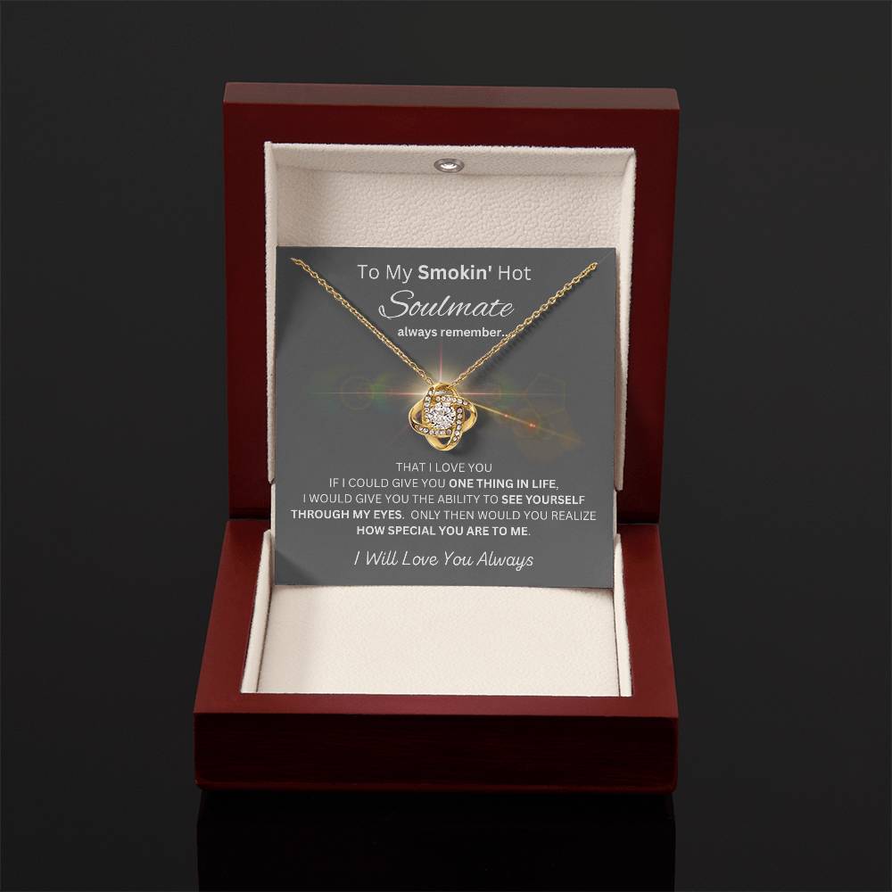 Revd Love Knot Earring & Necklace Set. Wife Gift, Mother's Day Gift, Wife Necklace, Mother's Day Gift From Soulmate, Mother's Day Gift From Spouse, Wife Birthday Gift, Soulmate Birthday Gift, Just Because Gift to Wife, Birthday Gift, Anniversary Gift