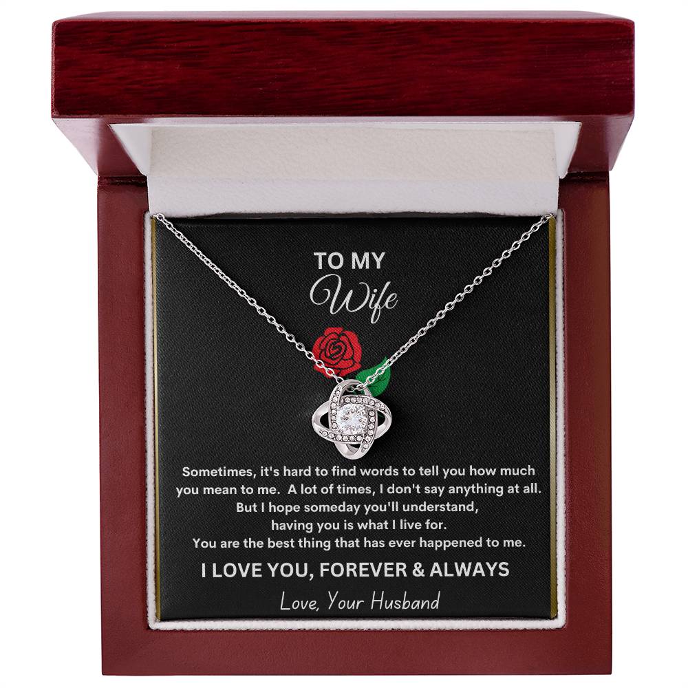 Revd Love Knot Necklace Wife Gift, Mother's Day Gift, Wife Necklace, Mother's Day Gift From Husband, Mother's Day Gift From Spouse, Wife Birthday Gift, Just Because Gift to Wife, Birthday Gift, Anniversary Gift