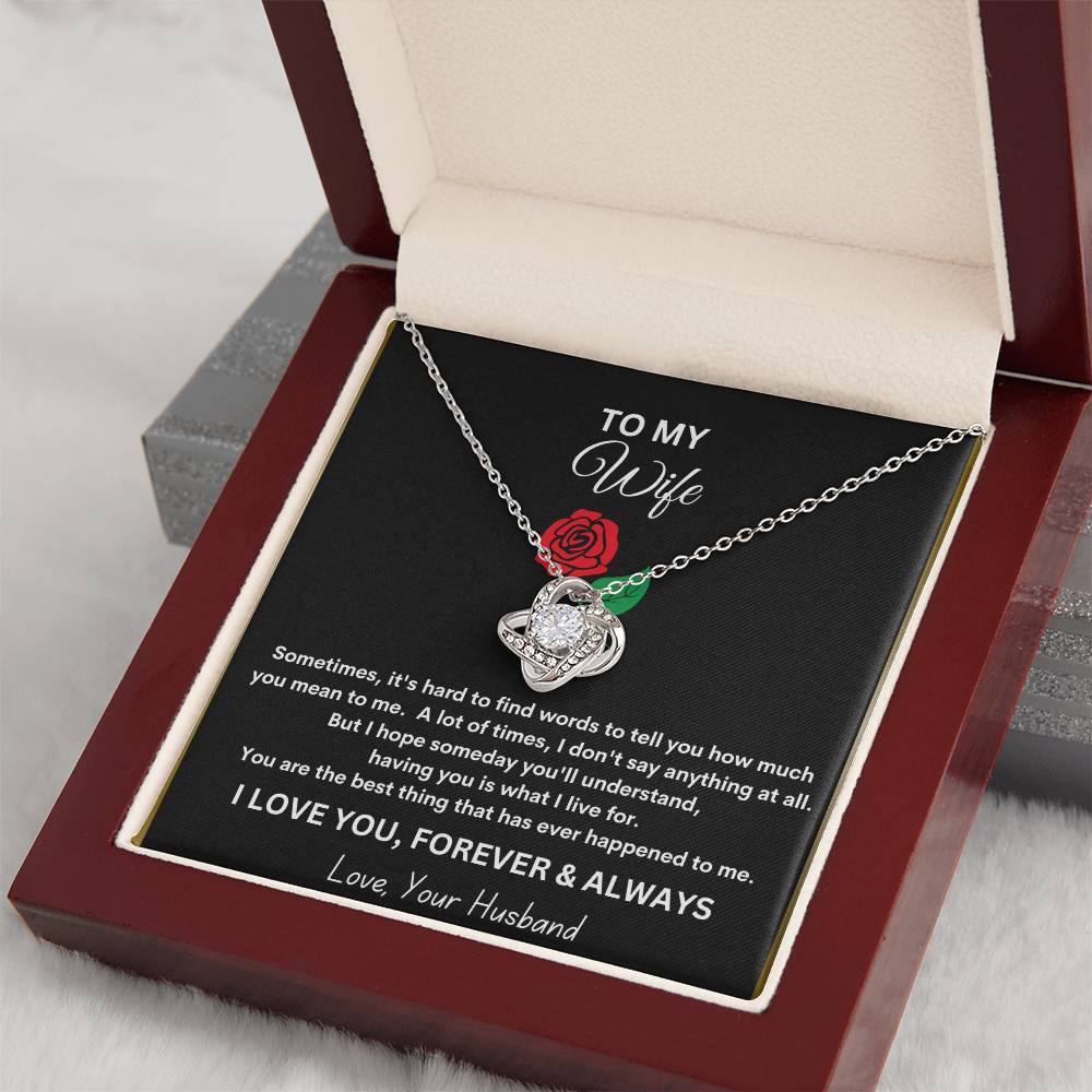 Revd Love Knot Necklace Wife Gift, Mother's Day Gift, Wife Necklace, Mother's Day Gift From Husband, Mother's Day Gift From Spouse, Wife Birthday Gift, Just Because Gift to Wife, Birthday Gift, Anniversary Gift