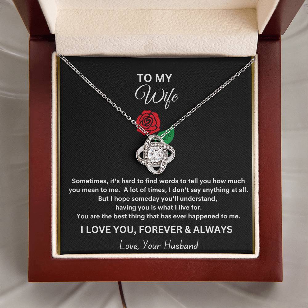 Revd Love Knot Necklace Wife Gift, Mother's Day Gift, Wife Necklace, Mother's Day Gift From Husband, Mother's Day Gift From Spouse, Wife Birthday Gift, Just Because Gift to Wife, Birthday Gift, Anniversary Gift