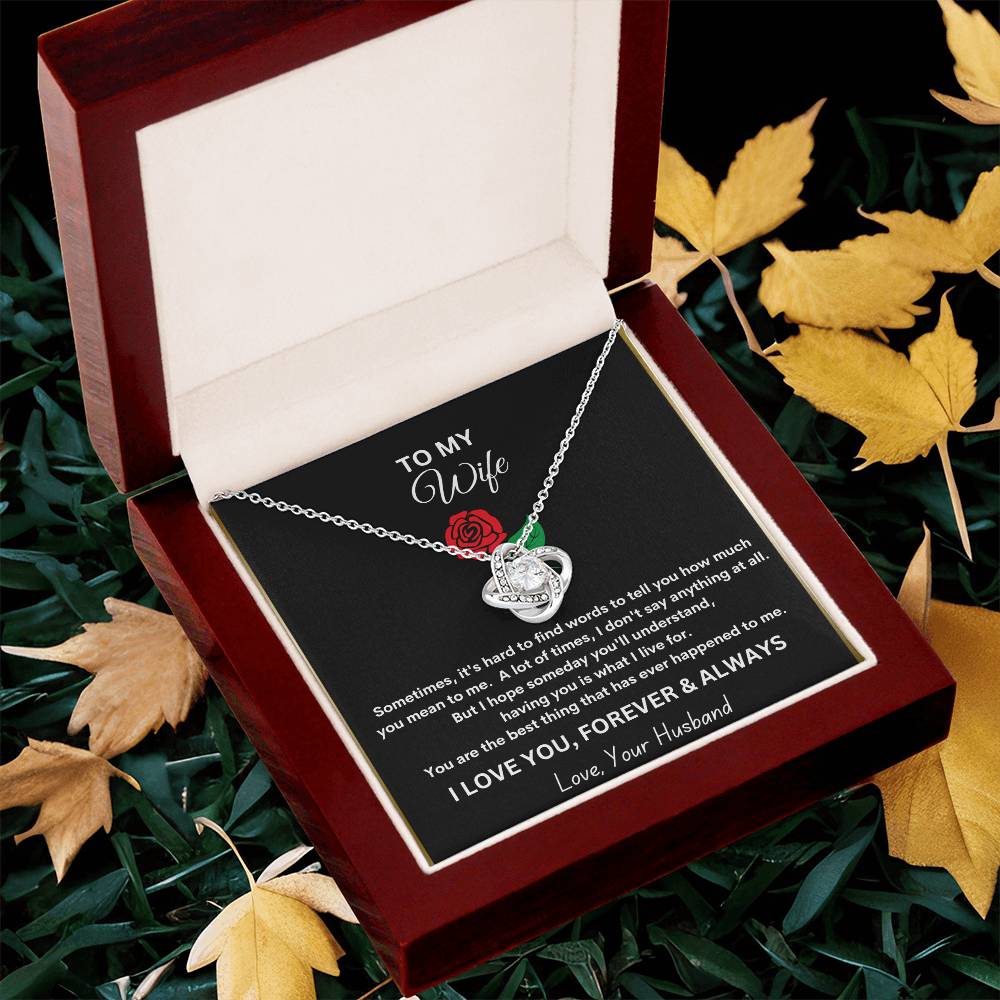 Revd Love Knot Necklace Wife Gift, Mother's Day Gift, Wife Necklace, Mother's Day Gift From Husband, Mother's Day Gift From Spouse, Wife Birthday Gift, Just Because Gift to Wife, Birthday Gift, Anniversary Gift